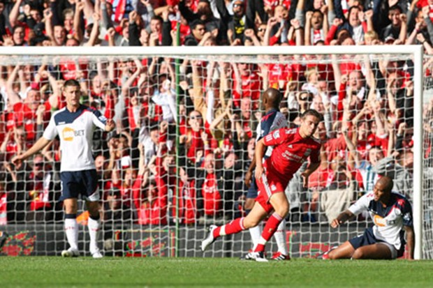 Liverpool uvjerljiv, Klasniću počasni pogodak