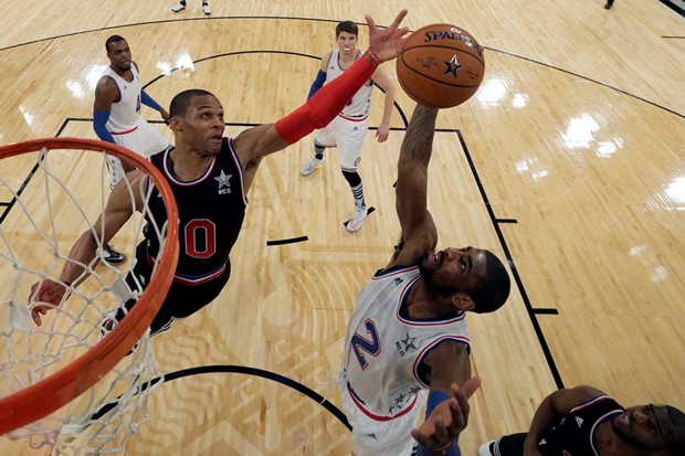 Video: Westbrook vodio Zapad do pobjede, James preskočio Abdul-Jabbara i Jordana